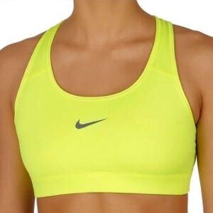 Nike Pro Victory Compression Racerback Sports Bra - Neon Yellow